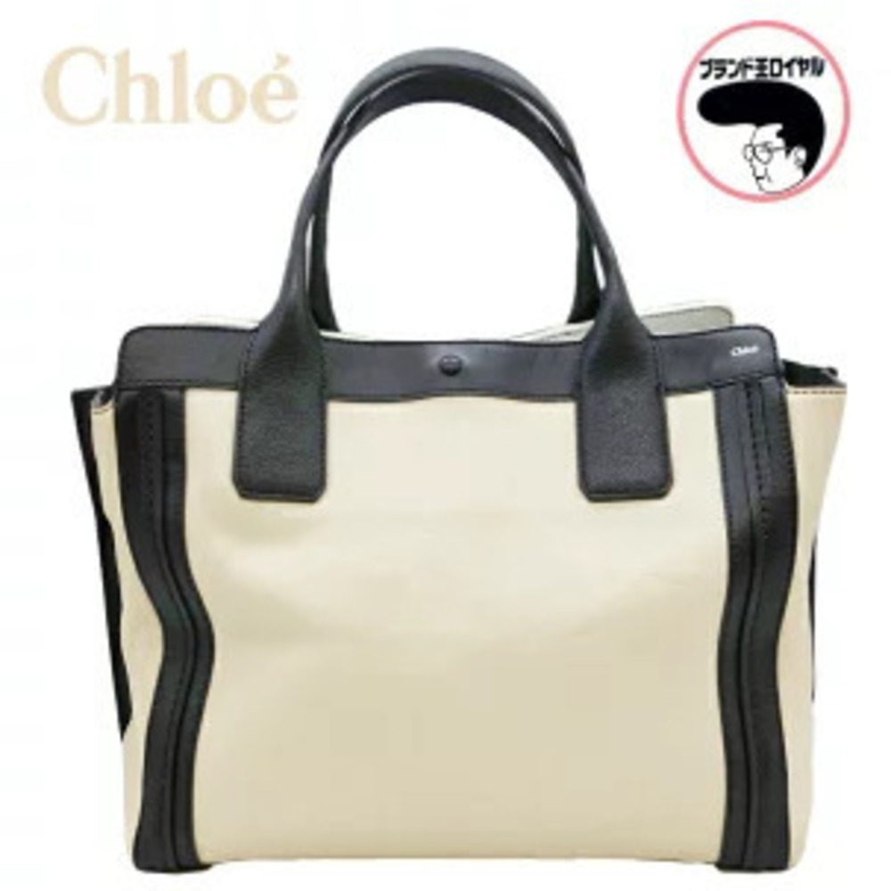 Chloe Allison Tote Bag Off White Handbag